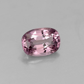 0.68캐럿 천연 로즈 핑크 스피넬, 쿠션 컷, 6.2×4.4 mm, VVS-VS