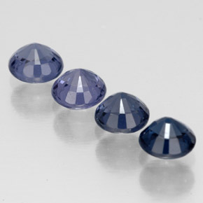 캐럿 천연 멀티컬러 스피넬 보석, 라운드 컷, 4.07 mm, VVS-VS