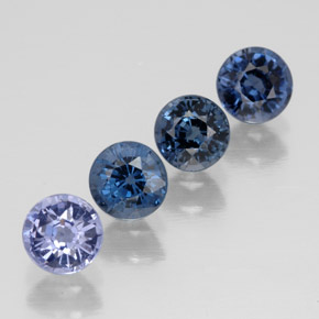 캐럿 천연 멀티컬러 스피넬 보석, 라운드 컷, 4.39 mm, VVS-VS
