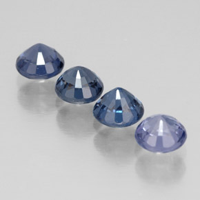 캐럿 천연 멀티컬러 스피넬 보석, 라운드 컷, 4.39 mm, VVS-VS