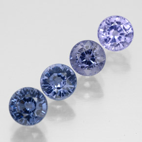 캐럿 천연 멀티컬러 스피넬 보석, 라운드 컷, 4.60 mm, VVS-VS