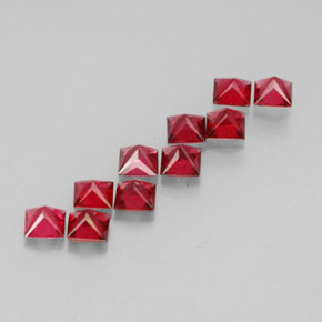 캐럿 천연 레드 스피넬 보석, 스퀘어, 3.1×3.1 mm, VVS-VS