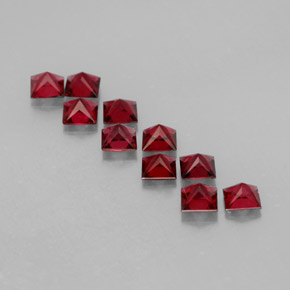 캐럿 천연 레드 스피넬 보석, 스퀘어, 3.1×3.1 mm, VVS-VS