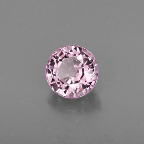 0.86캐럿 천연 바이올렛 핑크 스피넬, 라운드 컷, 5.50 mm, VVS-VS