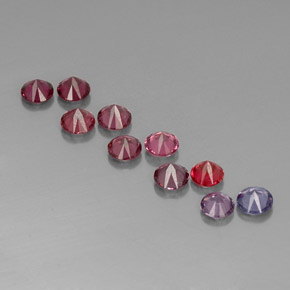 캐럿 천연 멀티컬러 스피넬 보석, 라운드 컷, 4.30 mm, VVS-VS