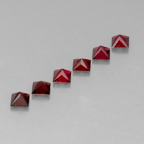 캐럿 천연 레드 스피넬 보석, 스퀘어, 3.2×3.2 mm, VVS-VS