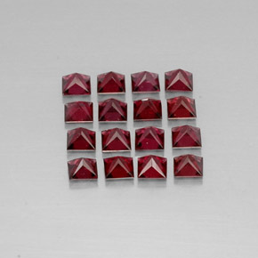 캐럿 천연 레드 스피넬 보석, 스퀘어, 3.2×3.1 mm, VVS-VS