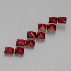 캐럿 천연 레드 스피넬 보석, 스퀘어, 3.1×3 mm, VVS-VS