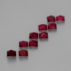 캐럿 천연 레드 스피넬 보석, 스퀘어, 3.1×3.1 mm, VVS-VS