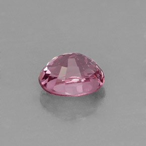 0.77캐럿 천연 보랏빛 핑크 스피넬, 타원형 컷, 5.7×4.8 mm, VS