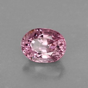 0.88캐럿 천연 보랏빛 핑크 스피넬, 타원형 컷, 6.3×4.8 mm, VS-SI