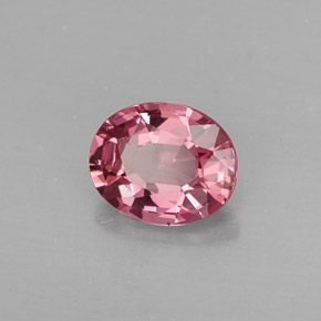 0.99캐럿 천연 로즈 핑크 스피넬, 타원형 컷, 6.9×5.6 mm, VVS-VS