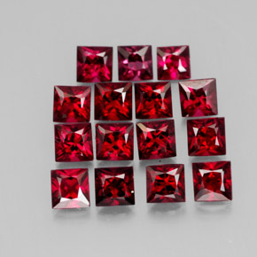 캐럿 천연 레드 스피넬 보석, 스퀘어, 3.5×3.5 mm, VVS-VS