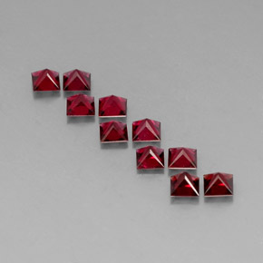 캐럿 천연 레드 스피넬 보석, 스퀘어, 3.6×3.6 mm, VVS-VS