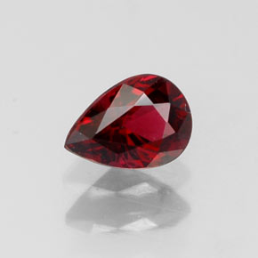 0.36캐럿 천연 레드 스피넬, 배 모양, 5.2×3.7 mm, VS-SI