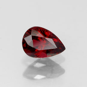 0.36캐럿 천연 레드 스피넬, 배 모양, 5.2×3.7 mm, VS-SI