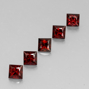 캐럿 천연 레드 스피넬 보석, 스퀘어, 4.1×4.1 mm, VVS-VS