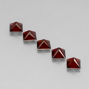 캐럿 천연 레드 스피넬 보석, 스퀘어, 4.1×4.1 mm, VVS-VS