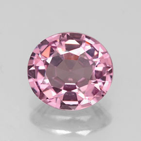 1.57캐럿 천연 바이올렛 핑크 스피넬, 타원형 컷, 7.7×7 mm, VVS-VS