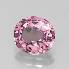 1.57캐럿 천연 바이올렛 핑크 스피넬, 타원형 컷, 7.7×7 mm, VVS-VS