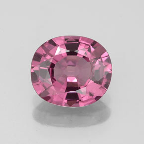 1.51캐럿 천연 보랏빛 핑크 스피넬, 쿠션 컷, 8×7.1 mm, VS