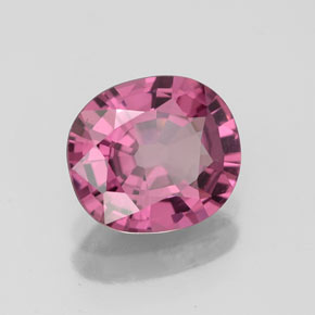 1.51캐럿 천연 보랏빛 핑크 스피넬, 쿠션 컷, 8×7.1 mm, VS