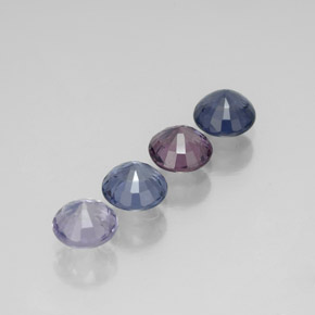 캐럿 천연 멀티컬러 스피넬 보석, 라운드 컷, 4.69 mm, VVS-VS