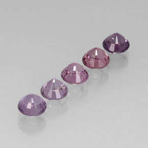 캐럿 천연 멀티컬러 스피넬 보석, 라운드 컷, 4.80 mm, VVS-VS