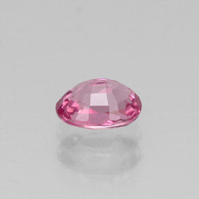0.73캐럿 천연 보랏빛 핑크 스피넬, 타원형 컷, 6×4.5 mm, VVS