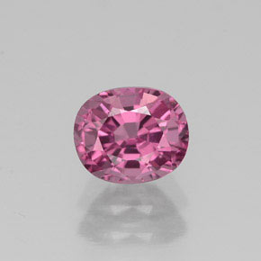 0.95캐럿 천연 보랏빛 핑크 스피넬, 타원형 컷, 6×5.1 mm, VVS-VS