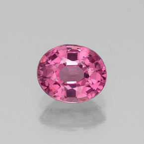 0.86캐럿 천연 보랏빛 핑크 스피넬, 타원형 컷, 6.2×5.2 mm, VS
