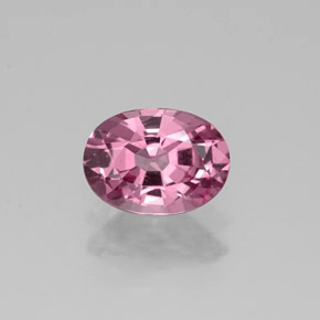 0.81캐럿 천연 보랏빛 핑크 스피넬, 타원형 컷, 6.7×4.9 mm, VVS
