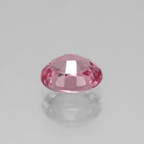0.91캐럿 천연 보랏빛 핑크 스피넬, 타원형 컷, 6.2×5.3 mm, VVS