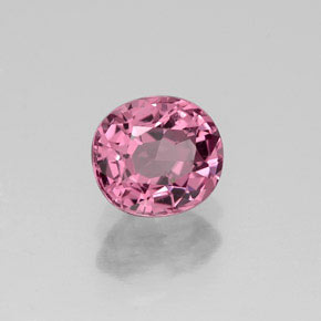 0.98캐럿 천연 보랏빛 핑크 스피넬, 타원형 컷, 6×5.4 mm, VVS