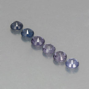 캐럿 천연 멀티컬러 스피넬 보석, 라운드 컷, 4.20 mm, VVS-VS