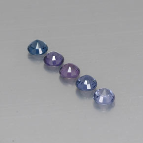캐럿 천연 멀티컬러 스피넬 보석, 라운드 컷, 4.14 mm, VVS-VS
