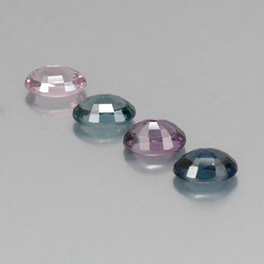 캐럿 천연 멀티컬러 스피넬 보석, 타원형 컷, 6×4.1 mm, VVS