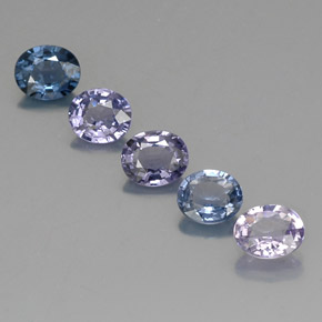 캐럿 천연 멀티컬러 스피넬 보석, 타원형 컷, 5.9×5 mm, VVS