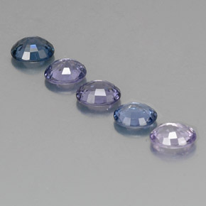 캐럿 천연 멀티컬러 스피넬 보석, 타원형 컷, 5.9×5 mm, VVS
