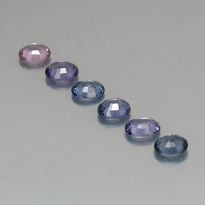캐럿 천연 멀티컬러 스피넬 보석, 타원형 컷, 5.5×4.5 mm, VVS-VS