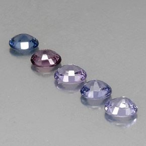 캐럿 천연 멀티컬러 스피넬 보석, 타원형 컷, 5.9×4.8 mm, VVS