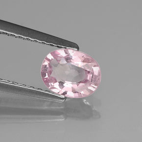 0.73캐럿 천연 핑크 스피넬, 타원형 컷, 6.6×5 mm, VVS-VS