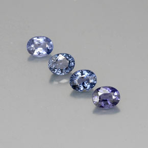 캐럿 천연 블루 스피넬 보석, 타원형 컷, 5×4 mm, VVS