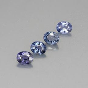 캐럿 천연 블루 스피넬 보석, 타원형 컷, 5×4 mm, VVS