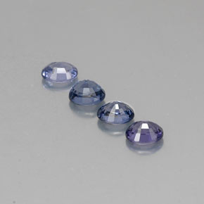 캐럿 천연 블루 스피넬 보석, 타원형 컷, 5×4 mm, VVS