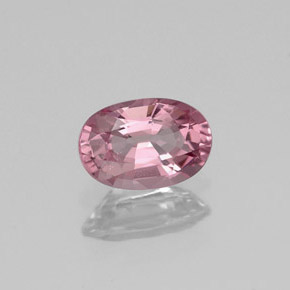 0.69캐럿 천연 로즈 핑크 스피넬, 타원형 컷, 6.6×4.4 mm, VVS-VS