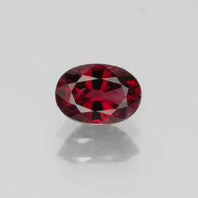 0.80캐럿 천연 레드 스피넬, 타원형 컷, 6.6×4.7 mm, VS