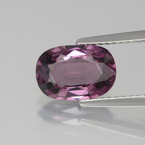 2.01캐럿 천연 퍼플 스피넬, 쿠션 컷, 9.6×6.6 mm, VVS-VS
