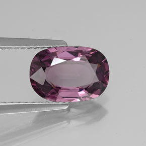2.01캐럿 천연 퍼플 스피넬, 쿠션 컷, 9.6×6.6 mm, VVS-VS