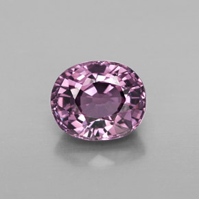 1.97캐럿 천연 퍼플 스피넬, 타원형 컷, 7.9×6.6 mm, VS